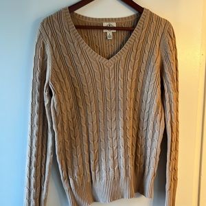 St. John’s Bay Vneck Cable Knit Sweater